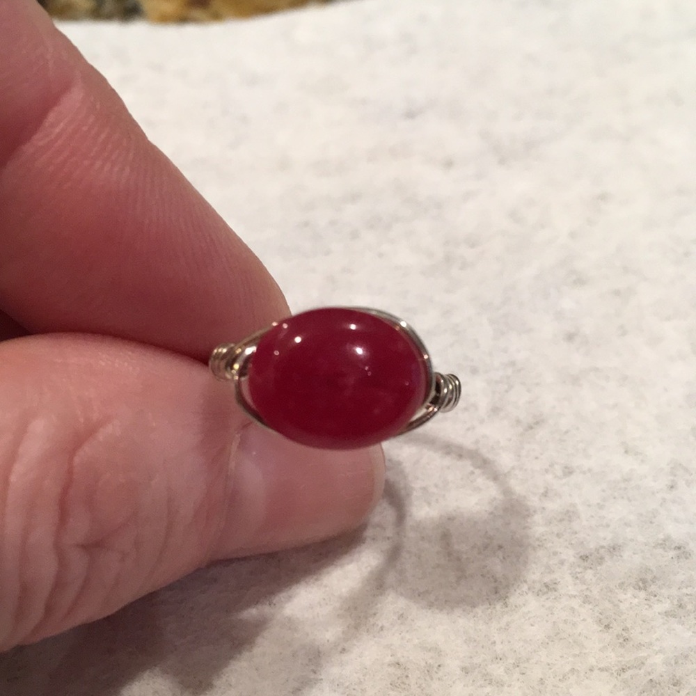 Genuine Ruby And Sterling Silver Ring - image 1
